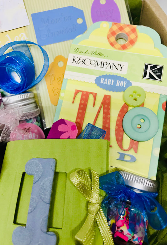 Scrap & Stitch Boutique Baby Vintage Gift Box