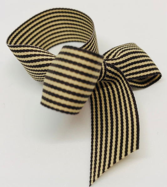 Vandoros Brown/Latte Candy Grosgrain Ribbon 15mm