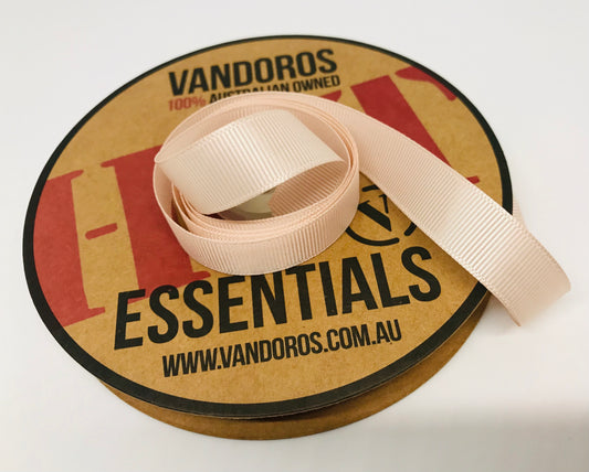 Vandoros Blush Hot Essentials Grosgrain Ribbon 15mm