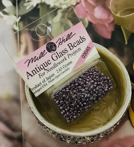 Mill Hill Metallic Lilac Antique Glass Beads 2.63Grams
