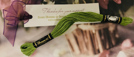 Presencia Finca Mouline Medium Yellow Green Embroidery Cotton