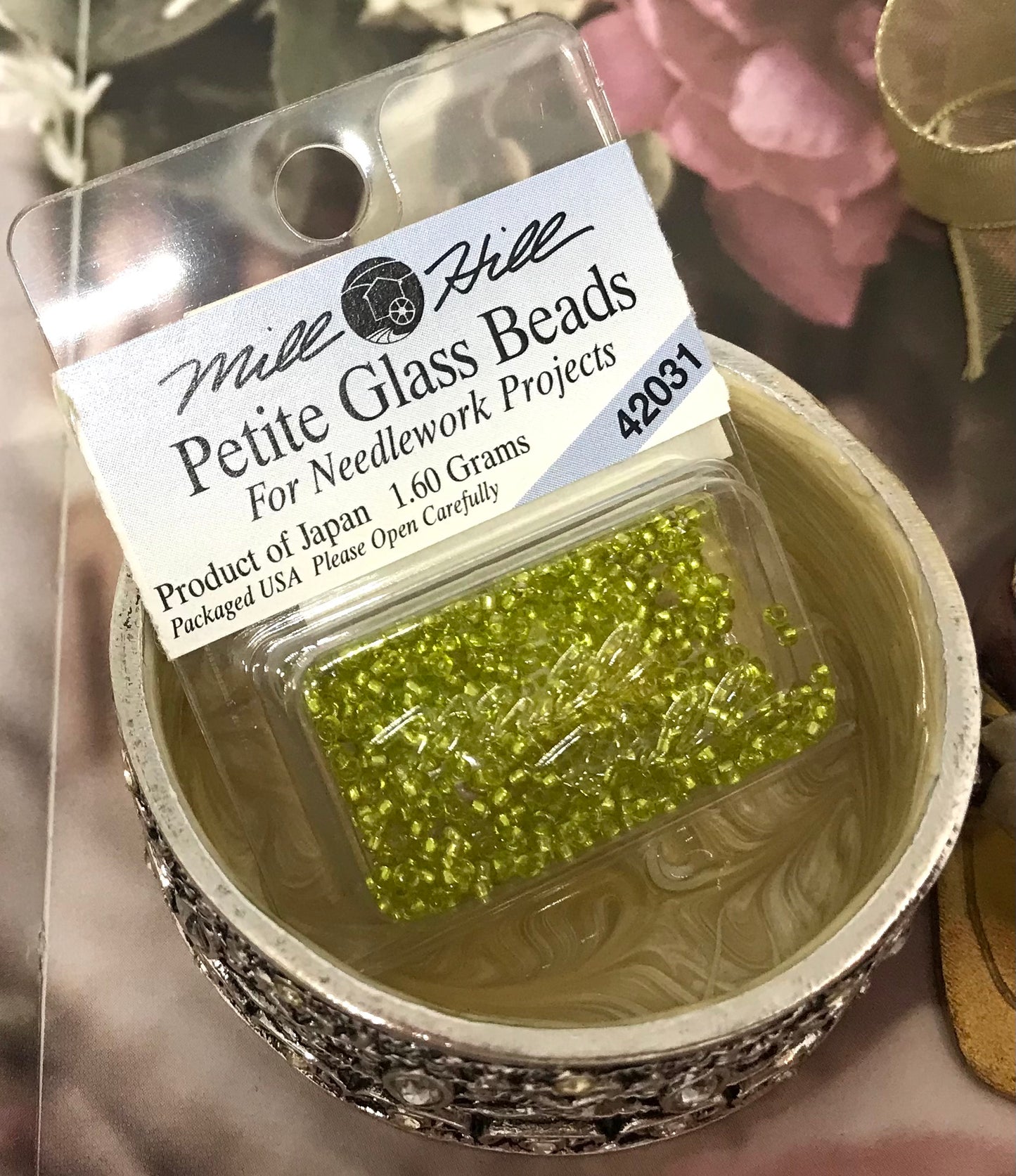 Mill Hill Citron Petite Glass Beads 1.6Grams