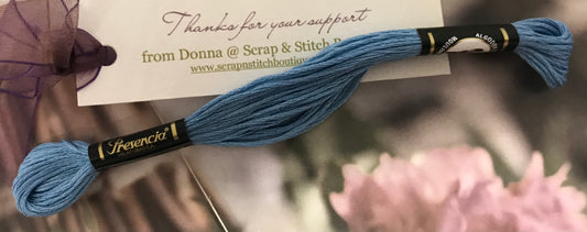 Presencia Finca Mouline Medium Wedgwood Embroidery Cotton