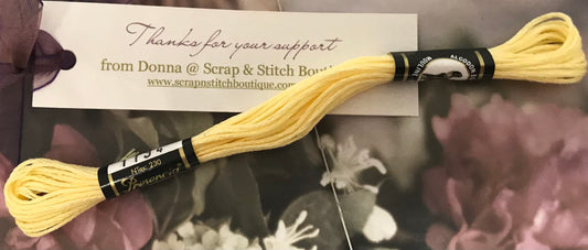 Presencia Finca Mouline Light Pale Yellow Embroidery Cotton