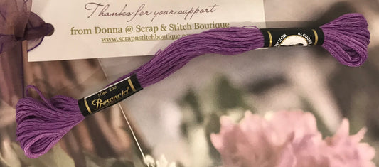 Presencia Finca Mouline Violet Embroidery Cotton