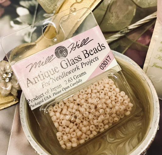 Mill Hill Peachy Blush Antique Glass Beads 2.63Grams