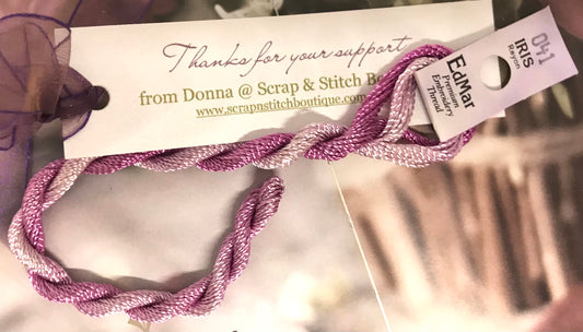 EdMar Premium Embroidery Thread Medium to Light Antique Rose Iris 041