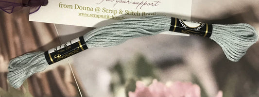 Presencia Finca Mouline Light Green Gray Embroidery Cotton