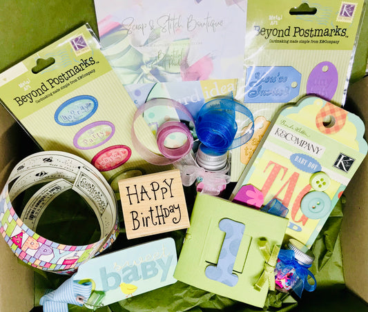 Scrap & Stitch Boutique Baby Vintage Gift Box