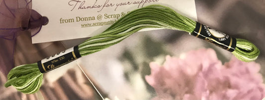 Presencia Finca Mouline Variegated Leaves Embroidery Cotton