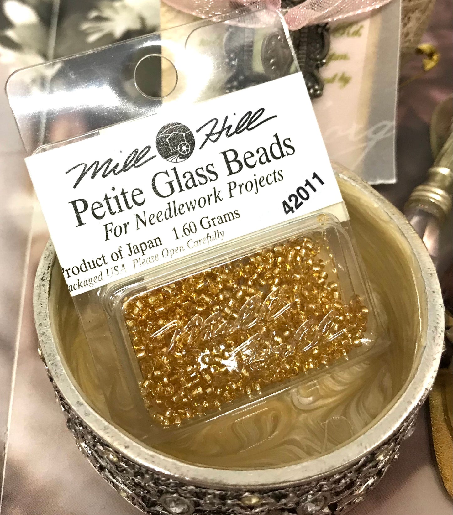 Mill Hill Victorian Gold Petite Glass Beads 1.6Grams