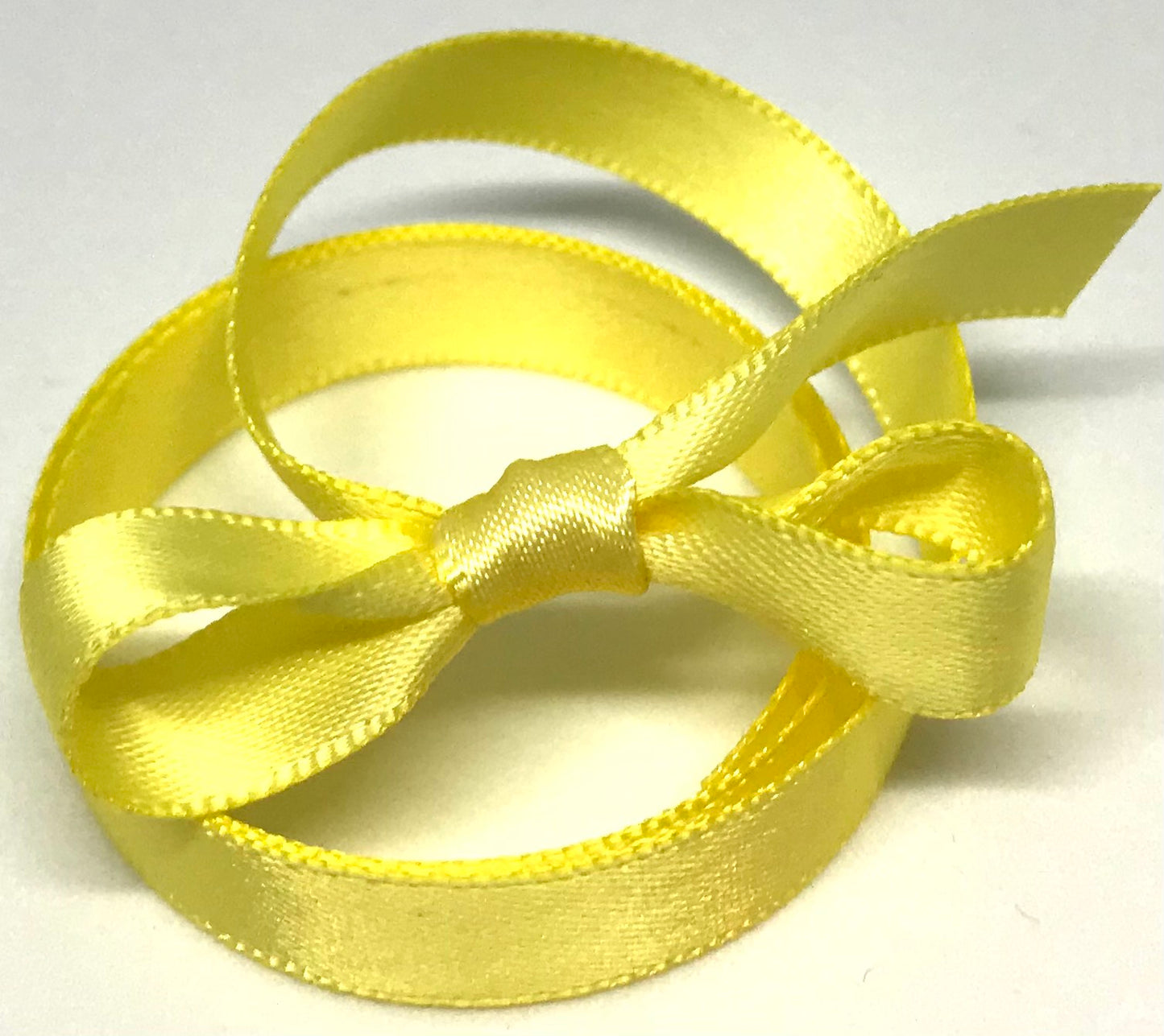 Vandoros Lemon Double Faced Satin Ribbon 10mm