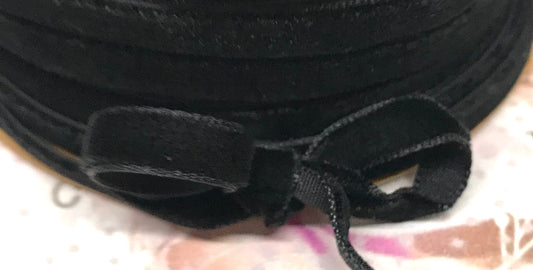 Vandoros Black New Velvet Ribbon 6mm
