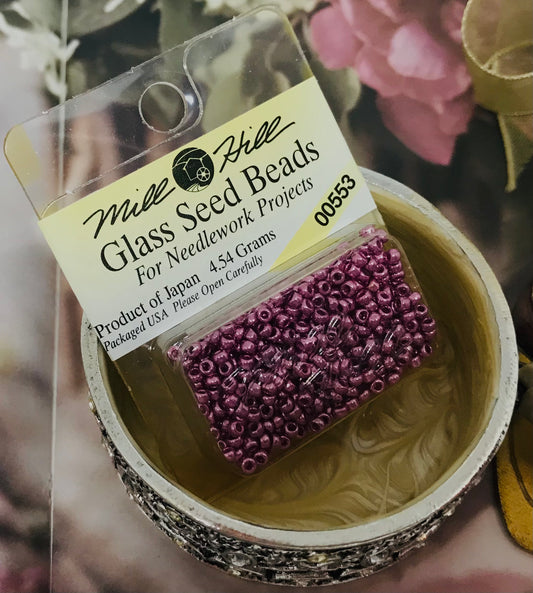 Mill Hill Old Rose Glass Seed Beads 4.54Grams